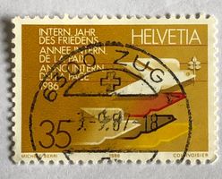 Nr.727  mit Vollstempel Zug