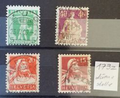 3198) 3x Zentrischer Vollstempel und 173z
