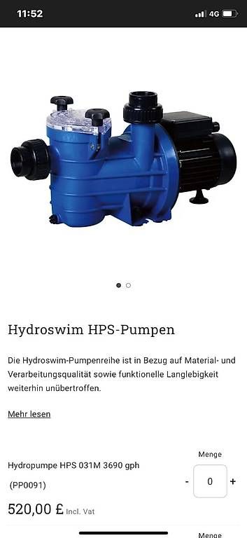 Pompe & Parti di ricambio: Hydroswim Swimmingpool pumpe – Usato da Obergerlafingen venduto da bas_b7v6 4