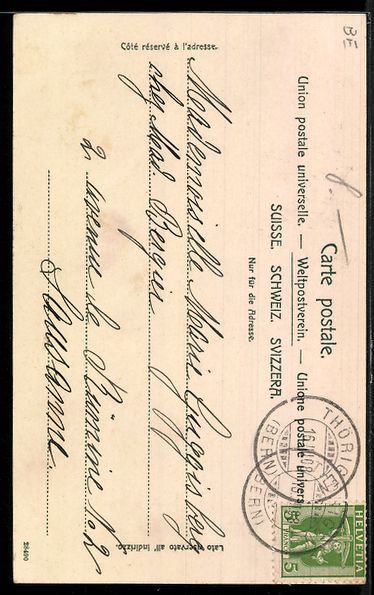 Cartes postales: AK Herzogenbuchsee, Teilansicht mit Kirche – D'occasion à Berlin par bartko-reher 1