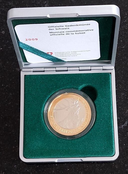 Tutti le monete: 10 Franken 2009 pp Rothirsch Box – Nuovo (secondo la descrizione) da Arch venduto da moneyswiss