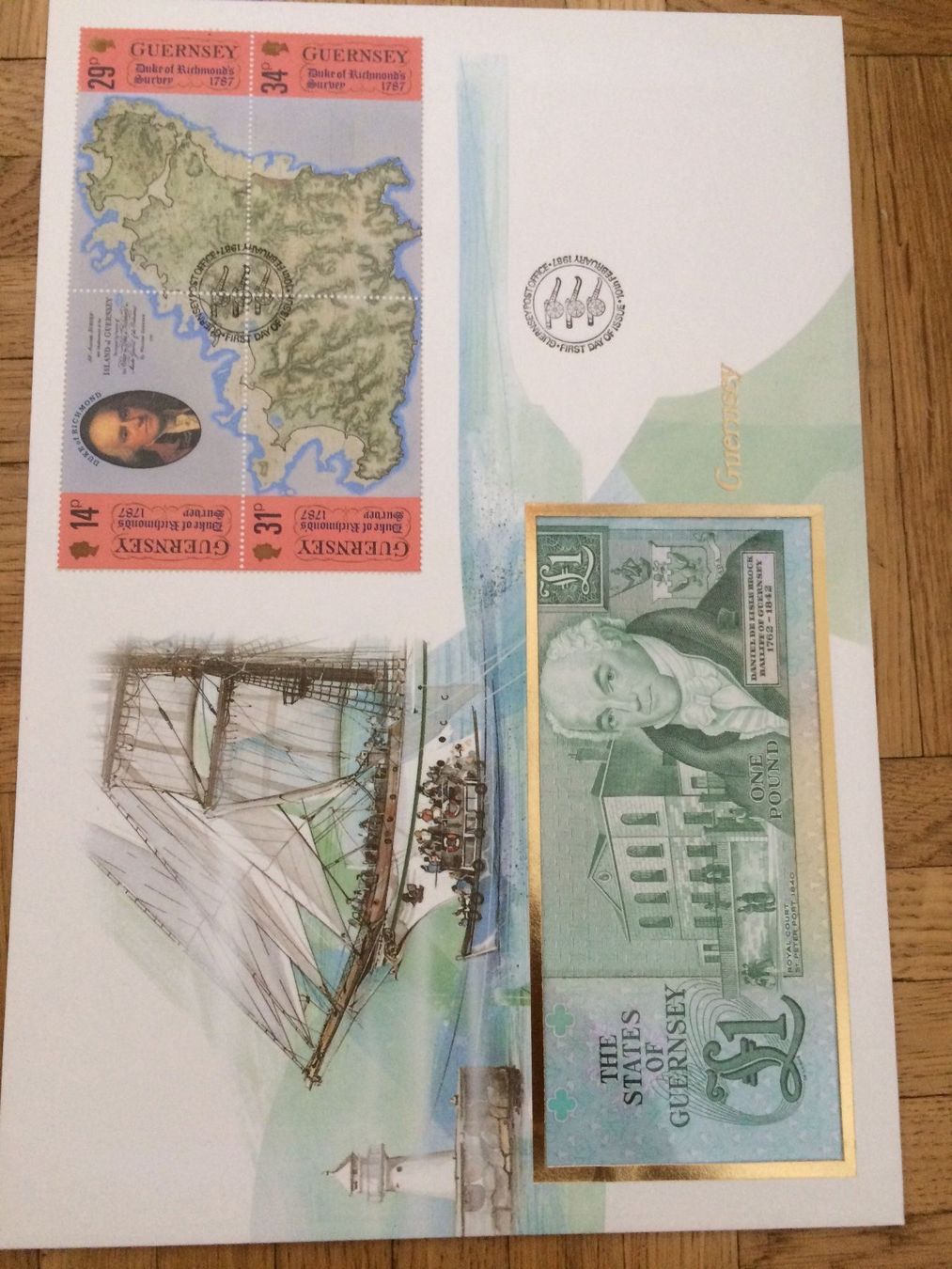 Banknoten: Banknotenbrief Guersey – Neu und originalverpackt aus Muralto von Alex1912