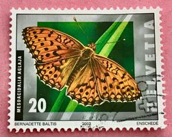 Nr.1062 Grosser Permutterfalter Schmetterlinge GESTEMPELT 