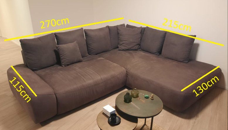 Sofas: Grand canapé d'angle – D'occasion à Riaz par bay_t9zk 5