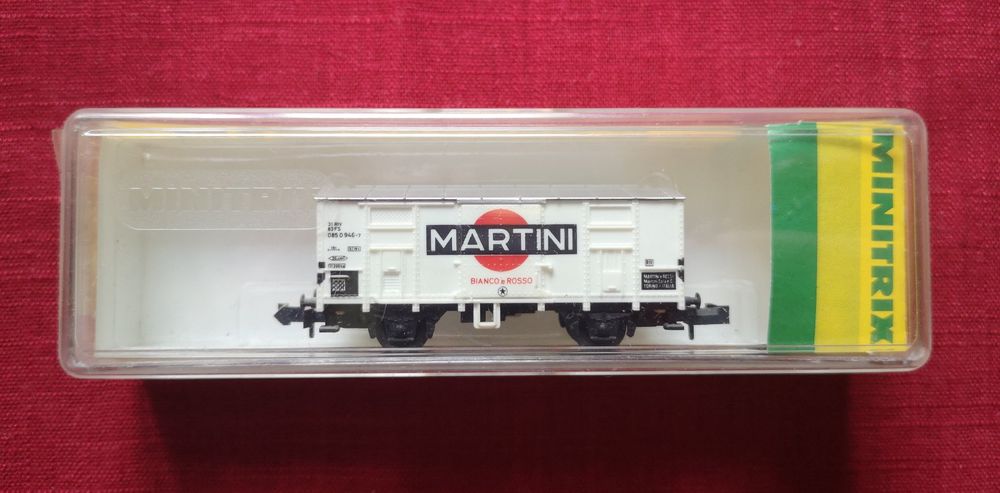 Minitrix 3281 FS weiß gedeckter Güterwagen Martini OVP (Neu und ...