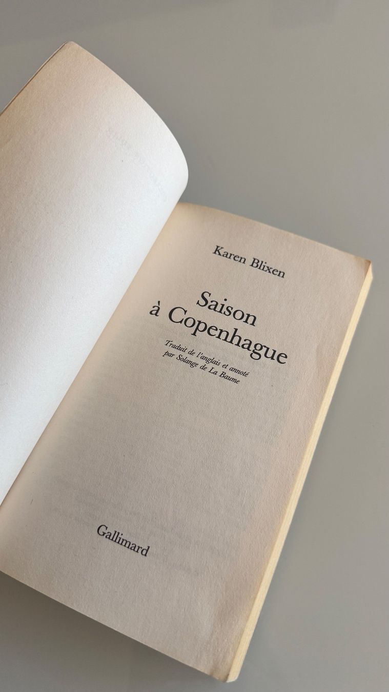 Bücher: Karen Blixen - Saison à Copenhague – Gebraucht aus Neuchâtel von Elipshop 3