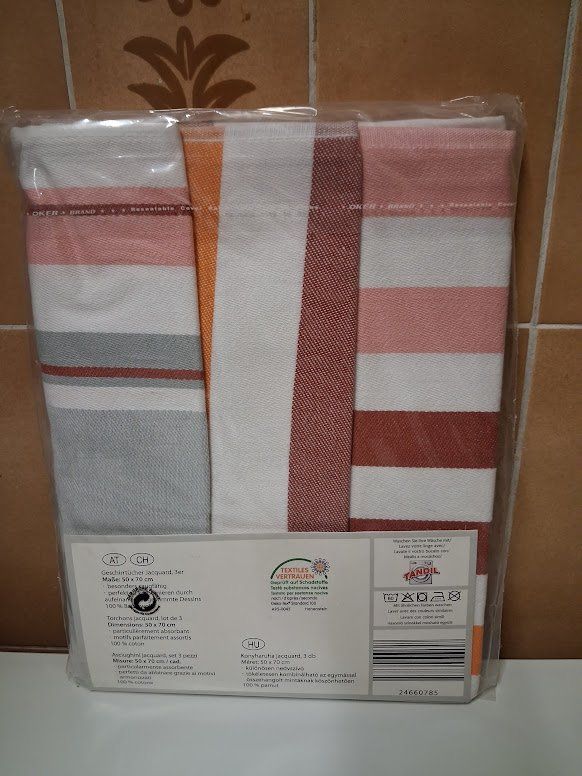 Tutte le decorazioni: Torchons Jacquard, lot de 3 "Gourmet" – Nuovo e nell'imballaggio originale da Genève venduto da Bell-47 1