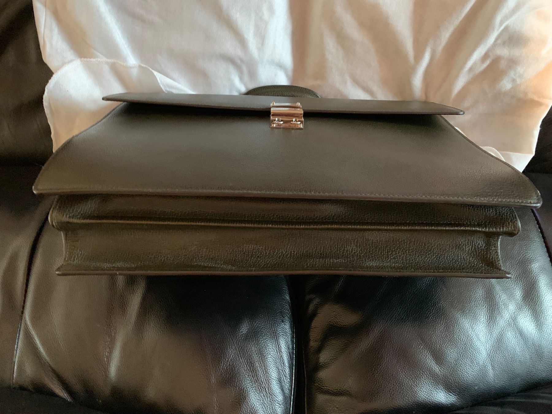 Montblanc Koffer & Taschen: Valigetta in pelle Montblanc, verde scuro. – Neu und originalverpackt aus Allschwil von pcar25 6