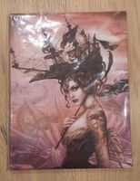 Fantasy Gothic Leinwand 25x19 cm – Piratenschiff & Kapitänin