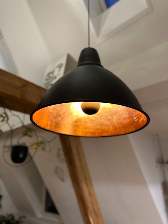Homemania Hängeleuchte Aus Metall – 6-armige Pendelleuchte In Kupfer & Schwarz, 50 Cm Kabellänge