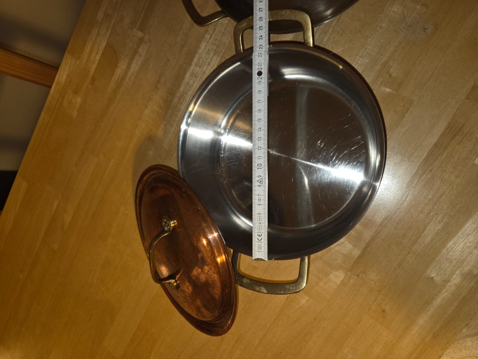 Padelle: Kupfertopf und Pfanne mit Deckel gebraucht – Usato da Zürich venduto da luc_5nvt 3