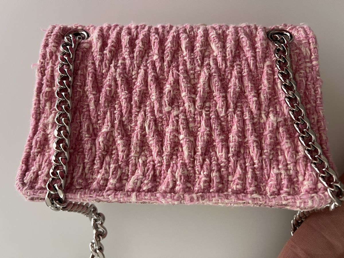 Miu Miu Borse da donna: Miu Miu Handtasche Rosa Tweed mit Perlen – Usato da Jona venduto da Ancci 5