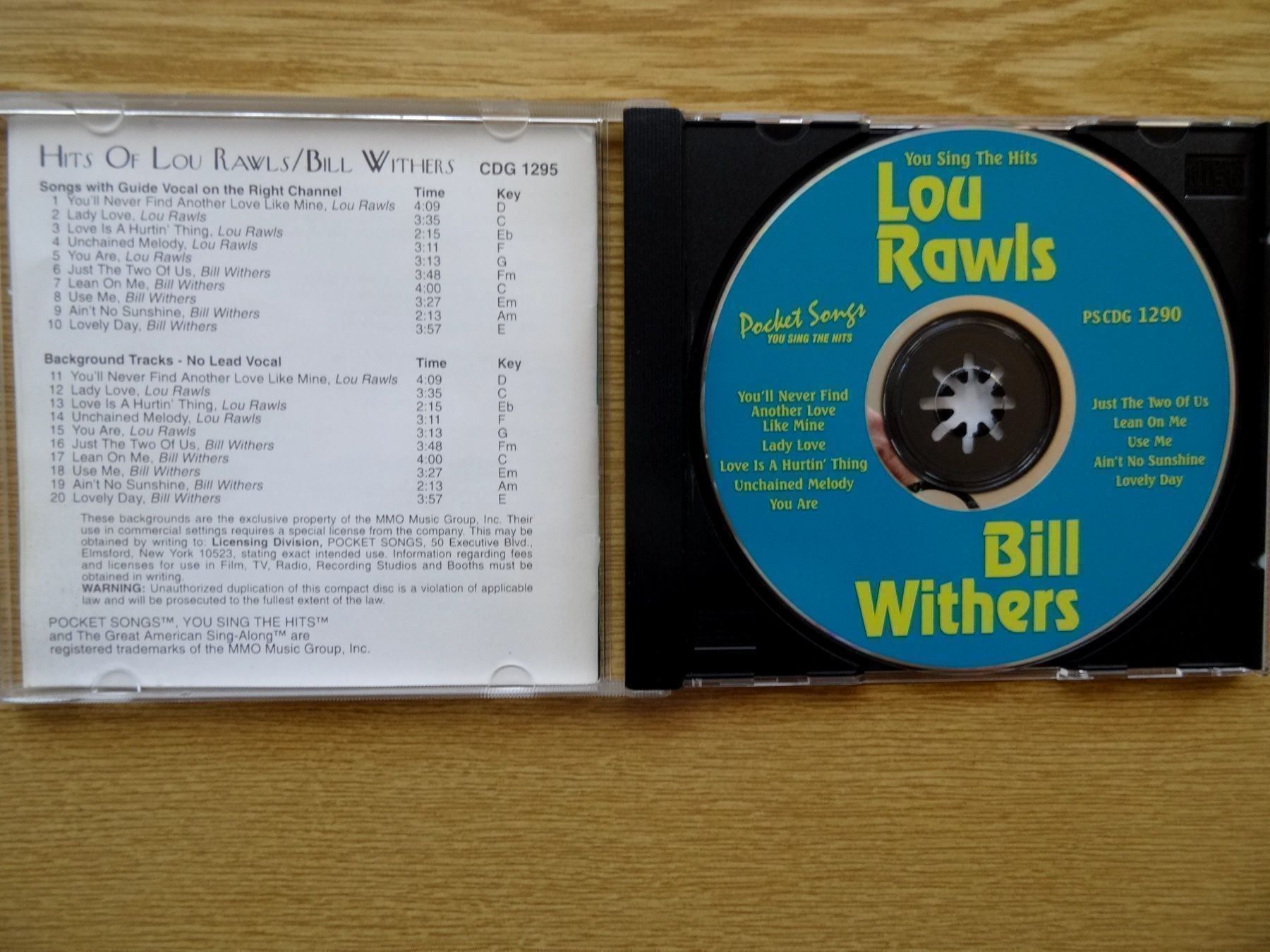 CDs: Karaoke-CD / Lou Rawls und Bill Withers – Gebraucht aus Zürich von burdan 2