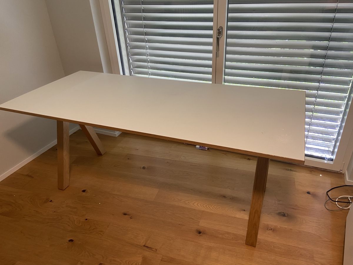 Micasa Scrivanie: Büropult Eiche/Weiss 180x80 – Usato da Stans venduto da ematyi 1