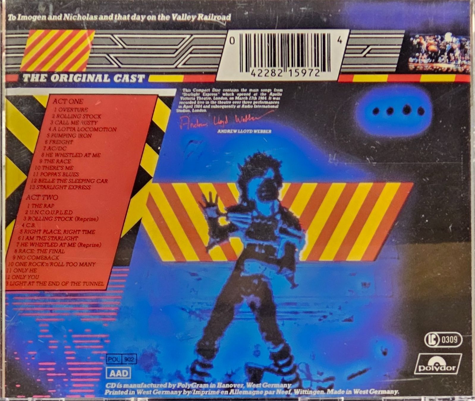 CD: Starlight Express - The Original Cast – Usato da Wahlen b. Laufen venduto da Cg10 3