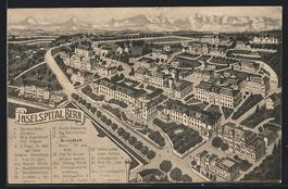 Bern, Inselspital mit Spitalapotheke, Po
