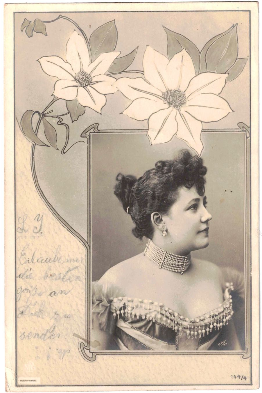 Cartoline postali: Model in der Show ca. 1900 – Usato da Oberdorf BL venduto da Hopfehuepfer
