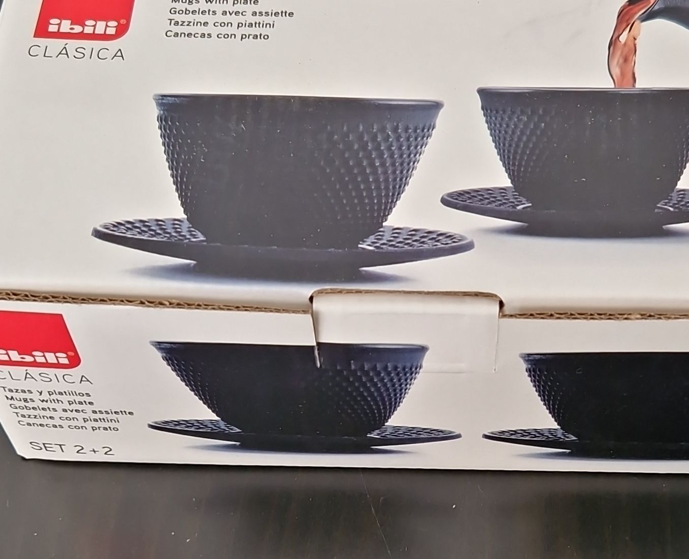 Tazze: Tassen mit Unterteller 2er Set neu – Nuovo e nell'imballaggio originale da Turbenthal venduto da Vieirag