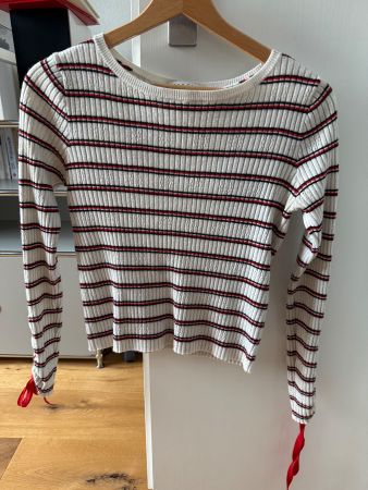 Sandro Paris Strickpullover, gestreift, Grösse 36