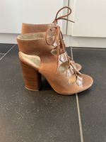 Aldo Ledersandalen Gr. 37, Braun, Schnürung