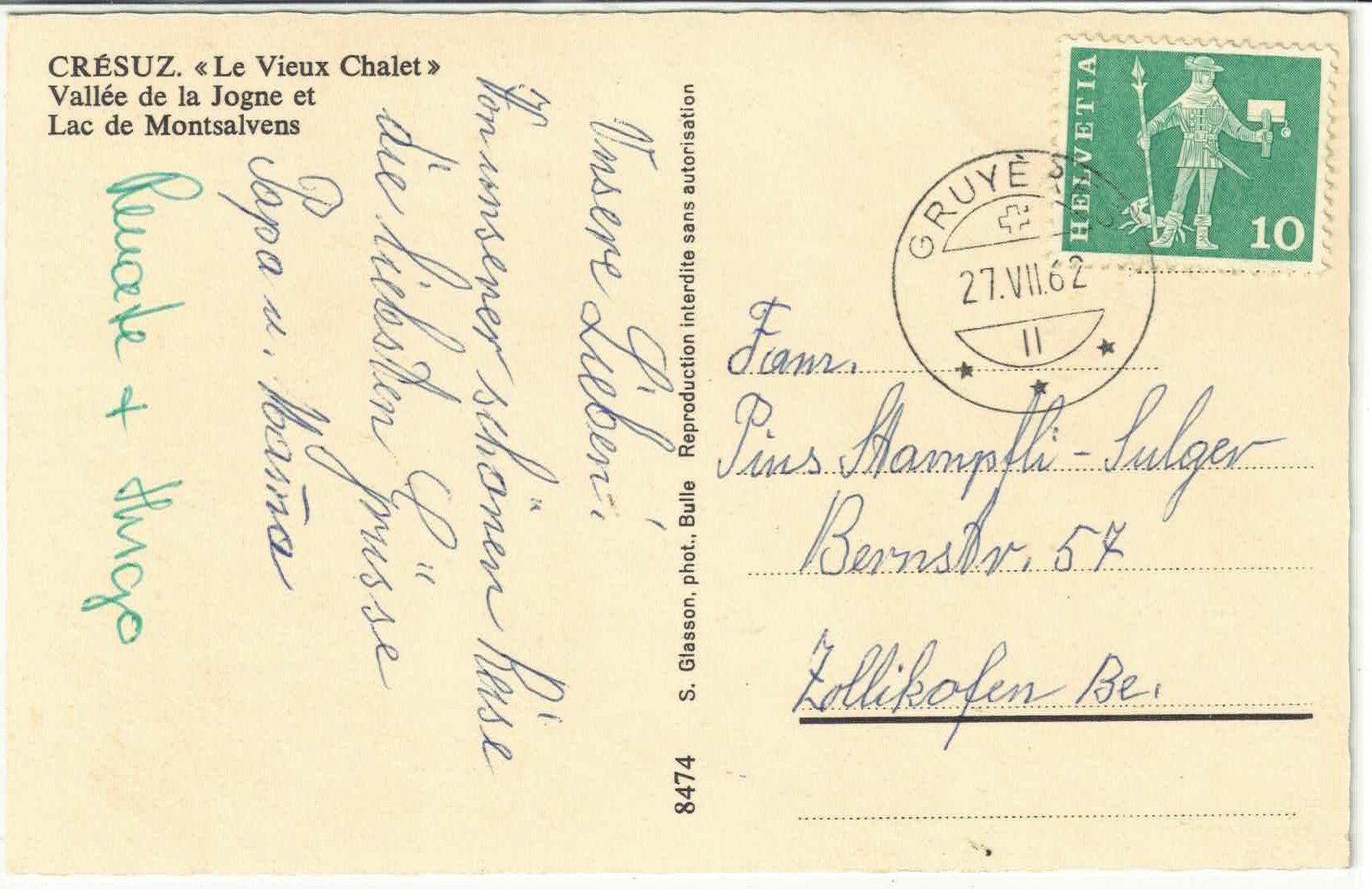 Cartes postales: Cresuz - Multiview – D'occasion à Ettingen par Kartenplanet 1