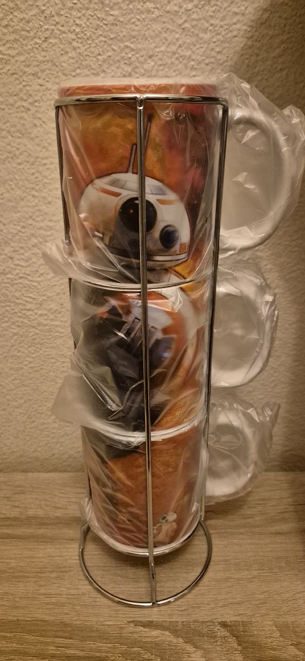 Star Wars Tazze: Star Wars Mug Set 3 Tasses BB-8 Neuf – Nuovo e nell'imballaggio originale da Genève venduto da Bayoushi 1