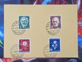 CL33 Document + Timbre Suisse 1945