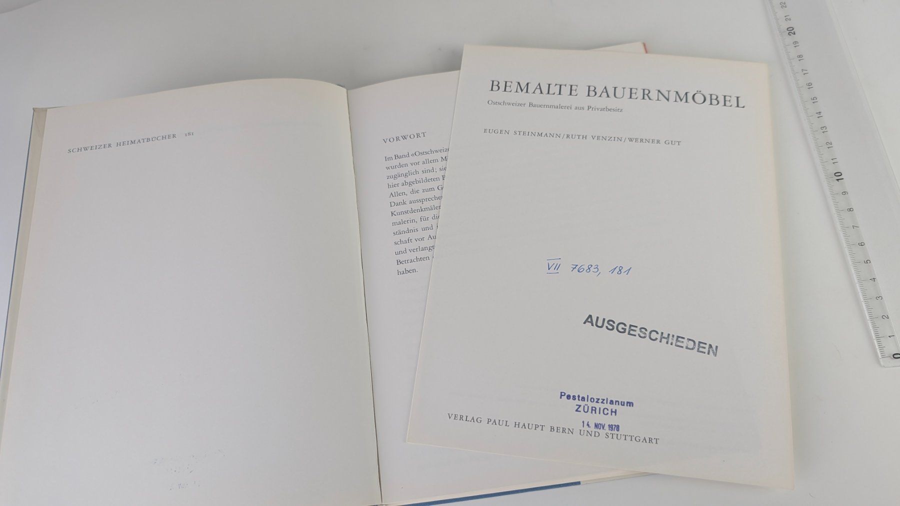 Libri: Schweizer Heimatbücher: Bemalte Bauernmöbel 1978 – Usato da Zürich venduto da axolottchen 4