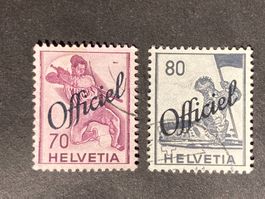Schweiz 1942 Lot hist. Bilder Officiel gestempelt 57-58
