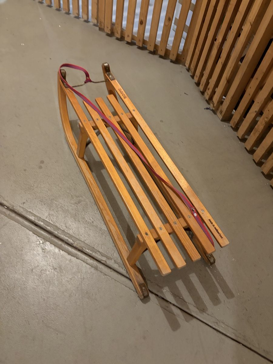 Davos Slitta: Vintage Davos Sledge - Ready for Winter Fun! – Usato da steinhausen venduto da blockfr 3