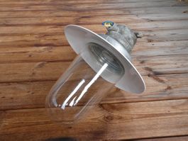 50er Jahre Deckenlampe Industrielampe Werkstattlampe
