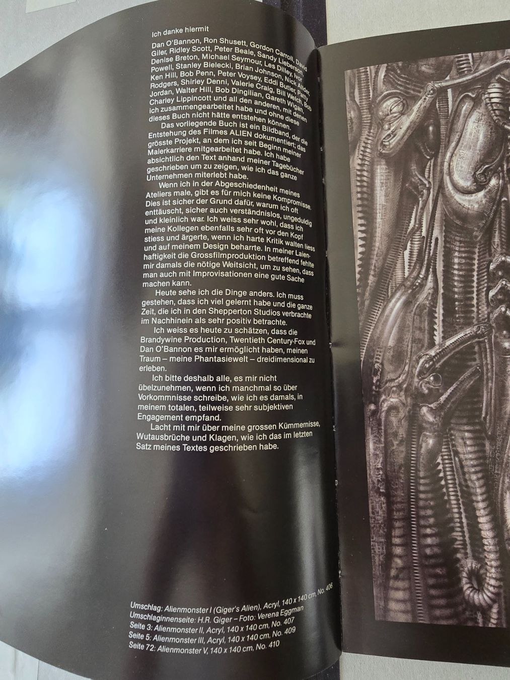 Bücher: Giger's Alien Film Design, Sphinx Verlag, mit Autogramm – Gebraucht aus Zürich von Rinatin 7
