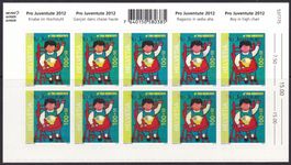 Pro Juventute Bögli 2012-Kind auf Stuhl-Barcode oben ** (22)