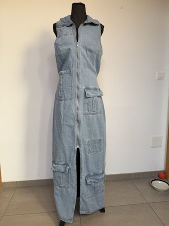 Jeans Maxikleid / Weste