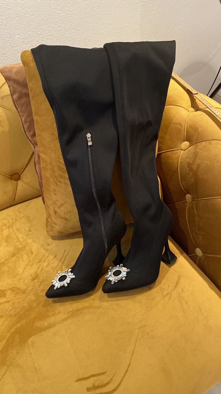 Scarpe da donna: schwarzer overknee Stiefel Gr. 38 – Usato da Dagmersellen venduto da sheli17 5