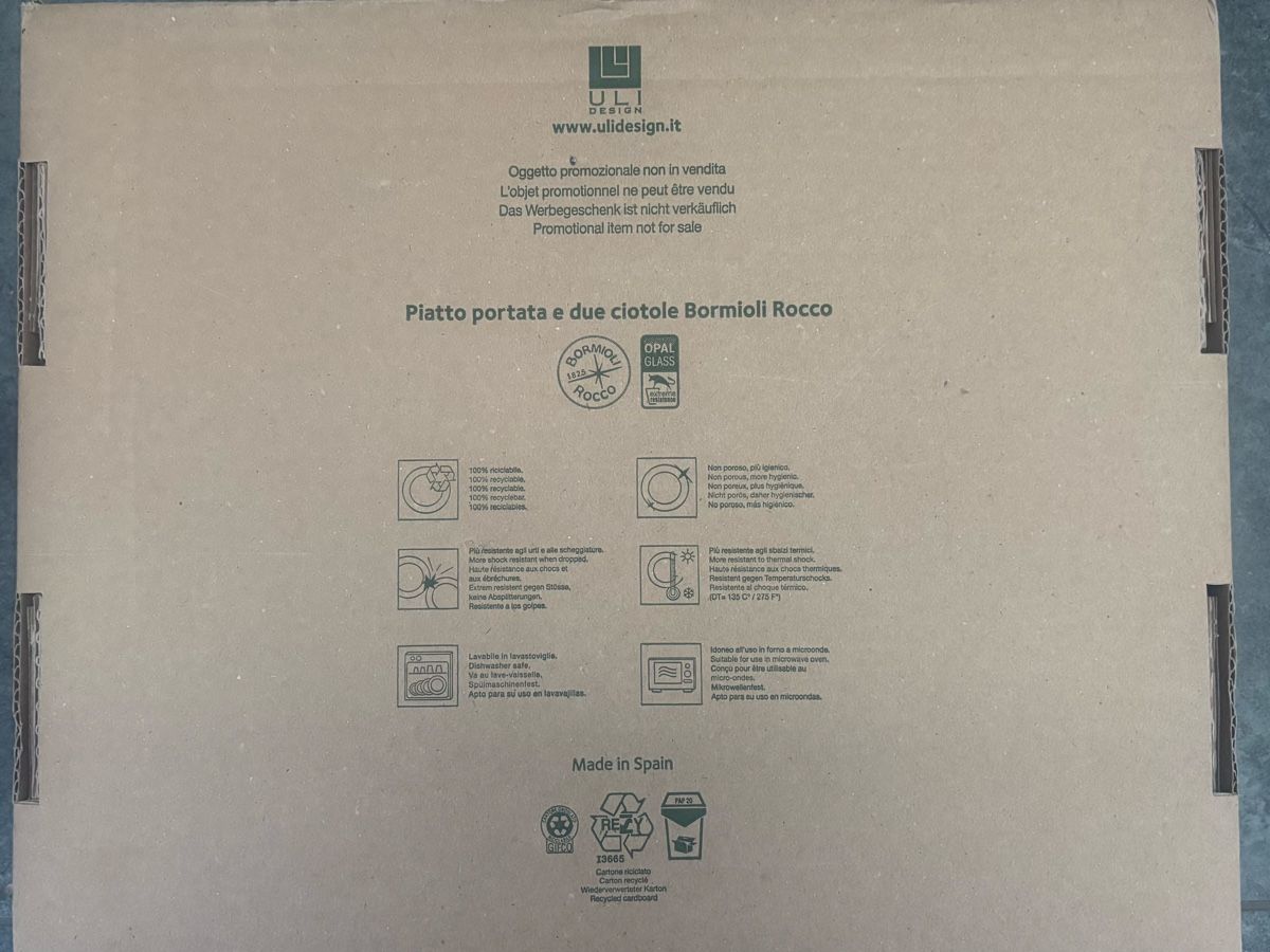 Servierplatten: Bormioli Rocco Servierplatte mit 2 Schalen – Neu und originalverpackt aus Au ZH von Kross 3