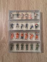 Preiser H0 Figuren-Set 4er Konvolut: Bahn Militär Polizei