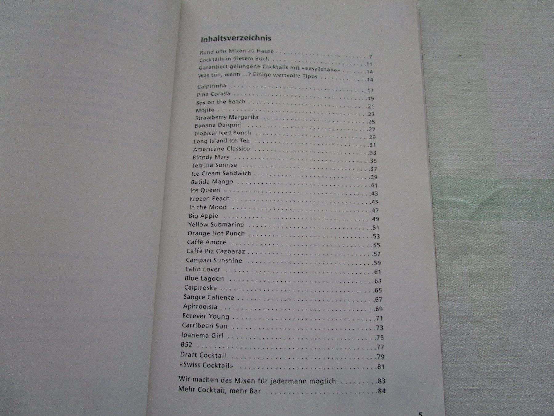 Libri: Cocktails Buch / Getränkebuch – Usato da Grenchen venduto da Uhus15 1