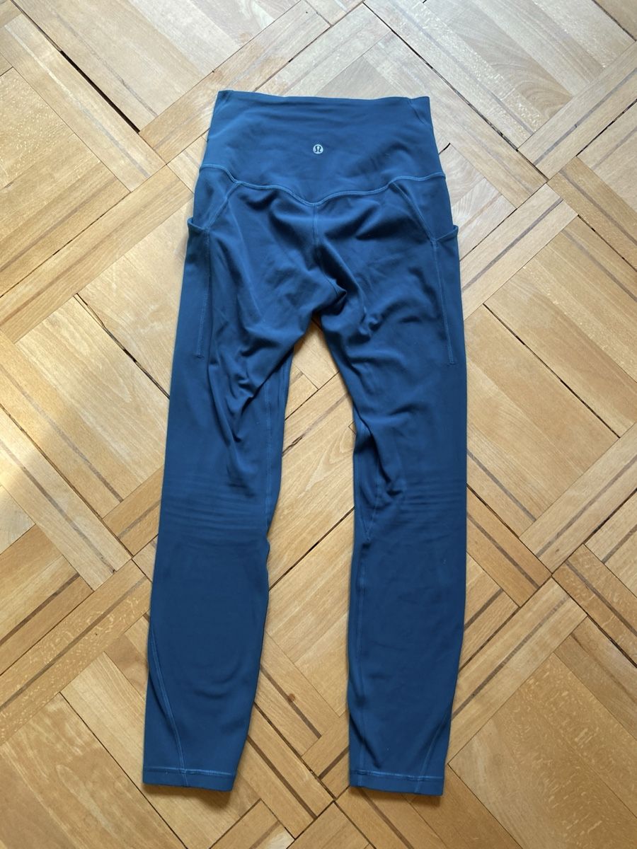 Lululemon Leggings: Lululemon Align High Rise Pant Pockets 25" Blue Borealis – Usato da Münchenstein venduto da B771 7
