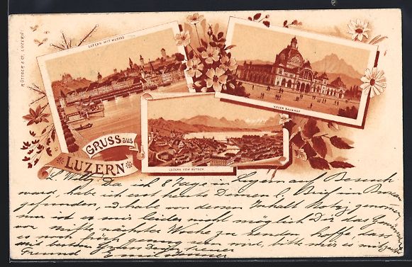 Ansichtskarten: Luzern, Ortsansichten mit Mustegg u. vom – Gebraucht aus Berlin von bartko-reher
