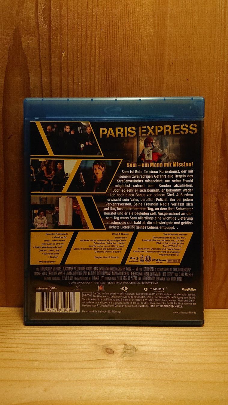 Tous les DVDs: PARIS EXPRESS Blu-Ray – D'occasion à Wilderswil par Exebub 1