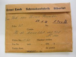 Stiftschrauben Horlogerie, Ernst Emch Biberist