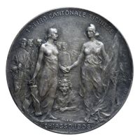 Tessin/Ticino, Silbermedaille 1906, Chiasso, Schützen