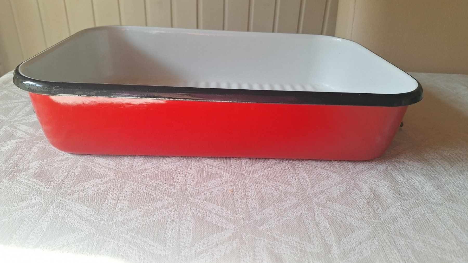 Teglie da forno: Vintage Bräter Email  rot /weiss – Usato da Dornach venduto da majo8689 4