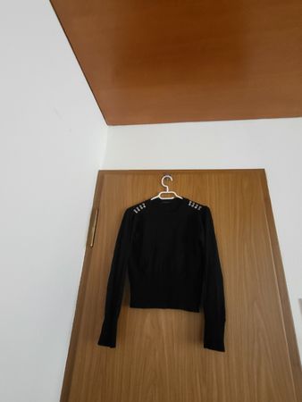 Pull The Kooples noir, laine mérinos, taille 1
