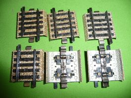 6 Stück Märklin 5109  M-Gleis Ausgleich 34mm gebraucht VK3-2