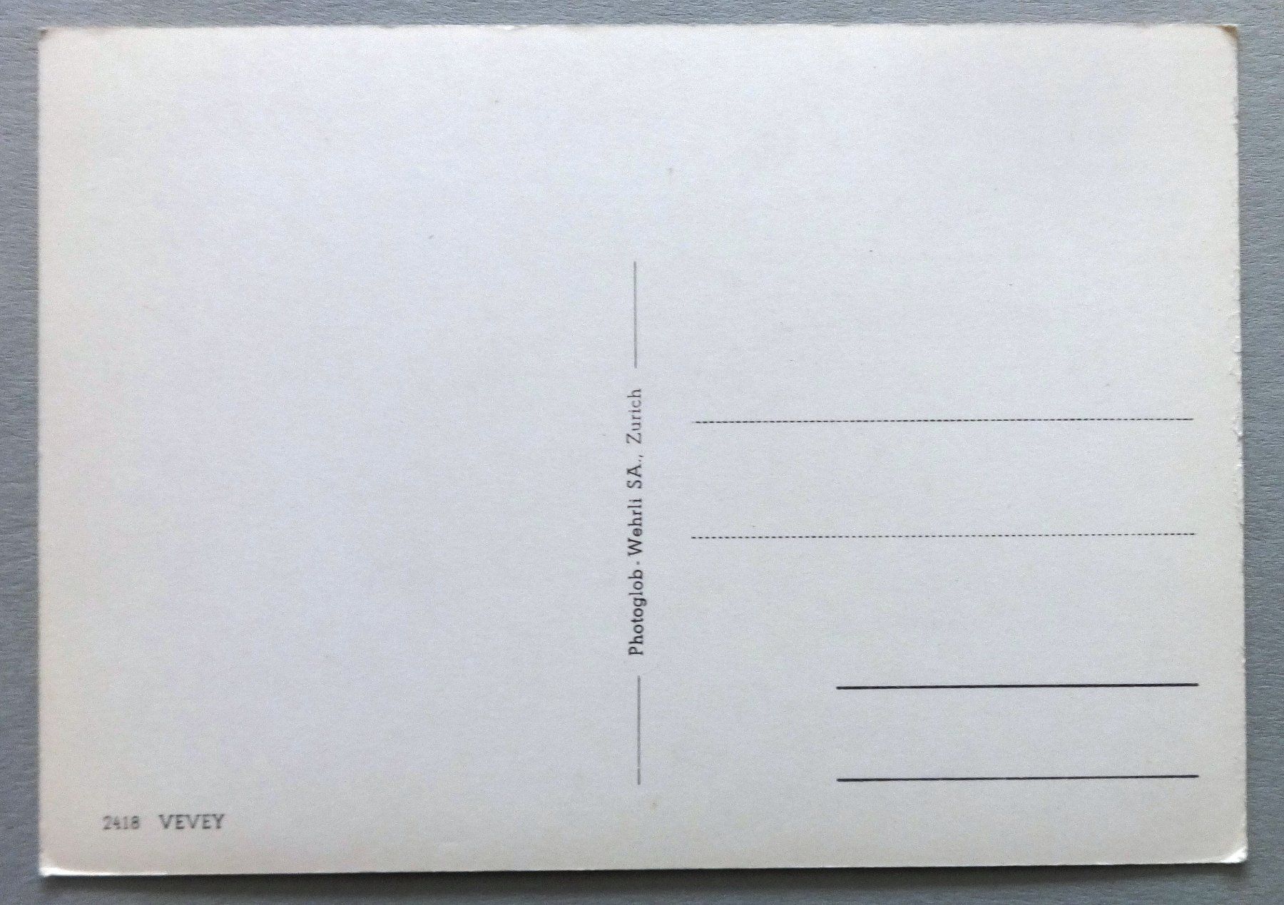 Cartes postales: Vevey – D'occasion à Fétigny par Billy2miny 1