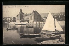 Neuchâtel, Port et Hotel des Postes, Da