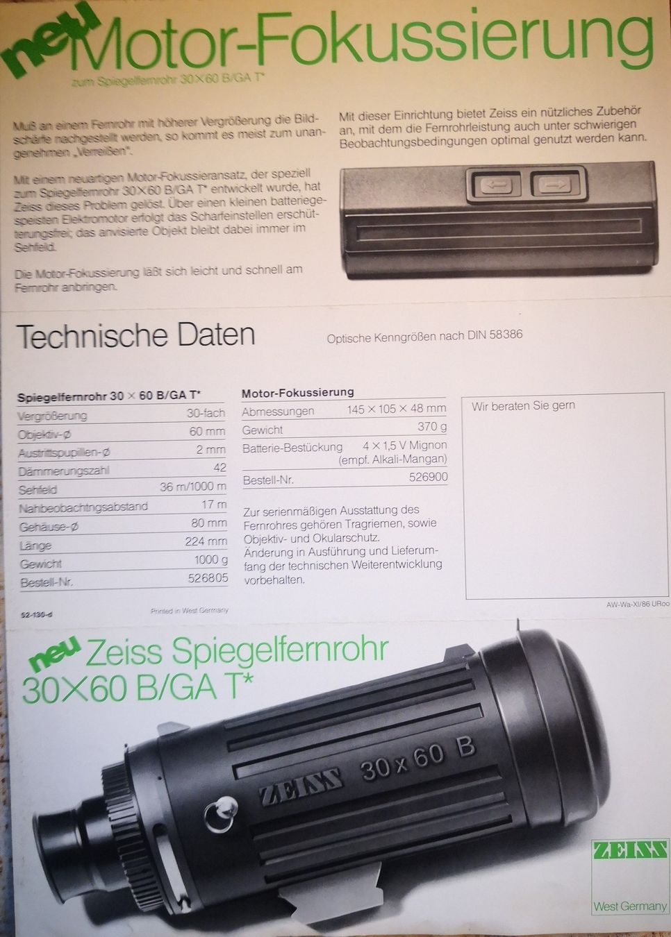 Zeiss Binocoli: Zeiss Spiegelfernrohr im Set – Usato da Erlinsbach venduto da Felix_L. 9
