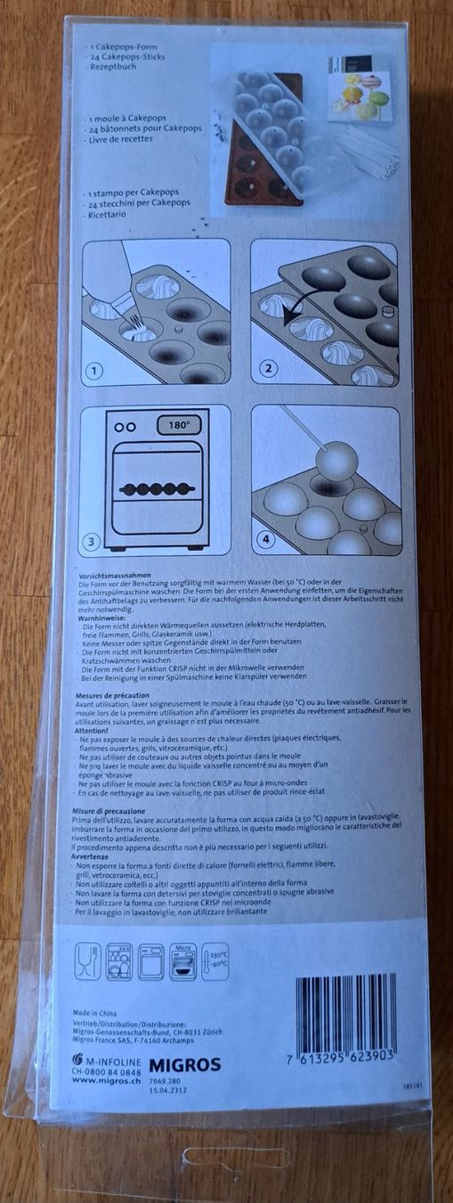Migros Teglie da forno: Cakepop-Set – Nuovo (secondo la descrizione) da Solothurn venduto da Schmidti69 1